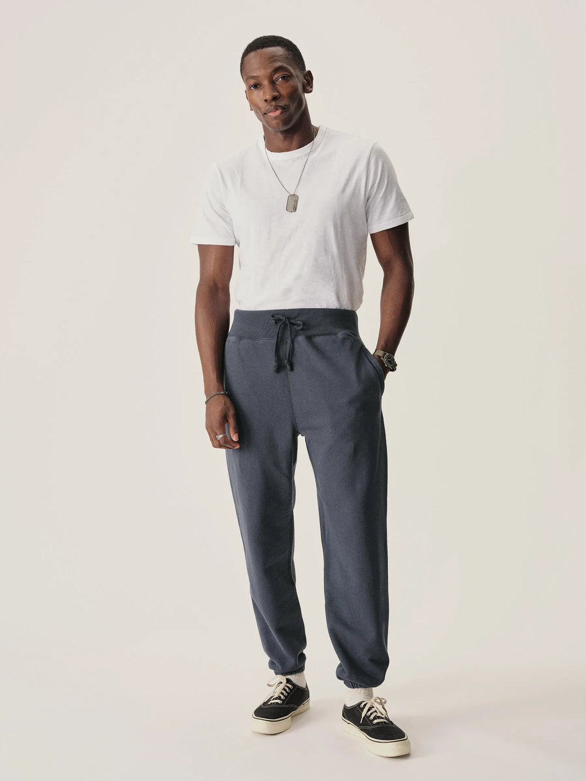 Navy Sunfade Welterweight Sweatpant