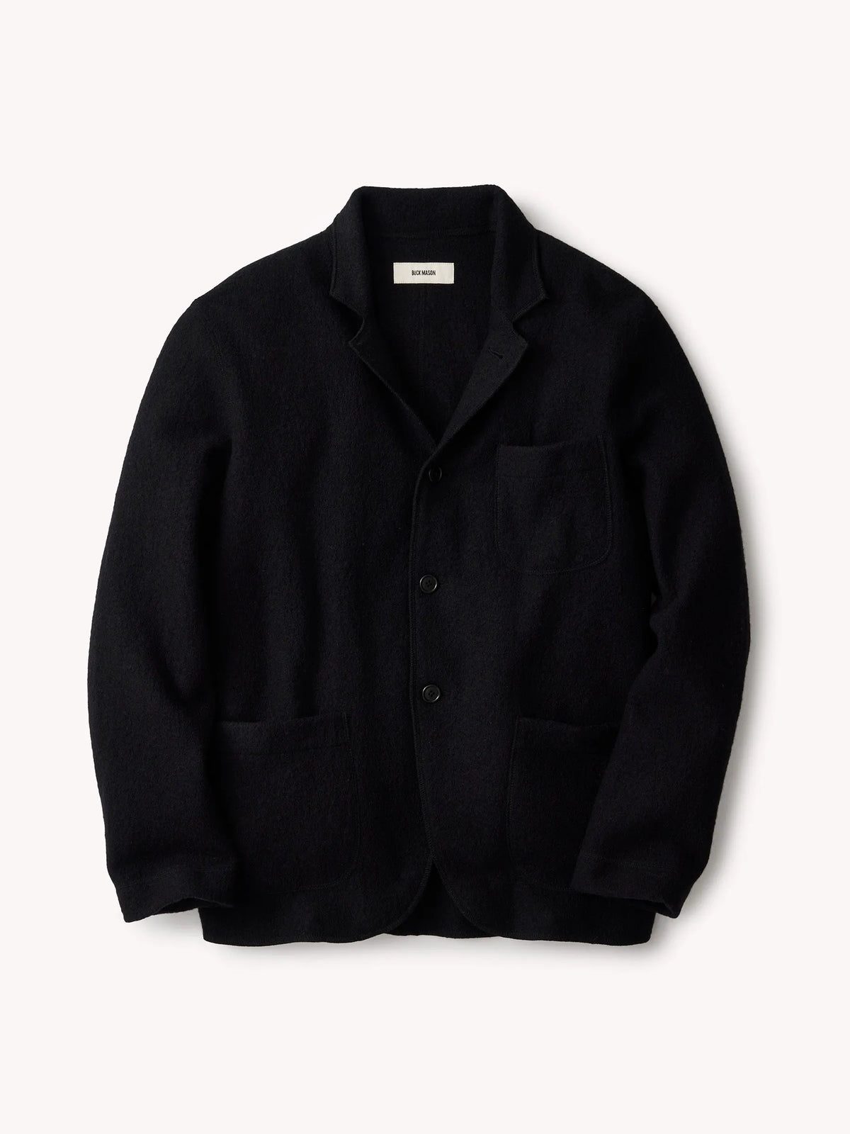 Black Felted Chore Coat