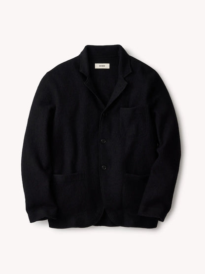 Black Felted Chore Coat