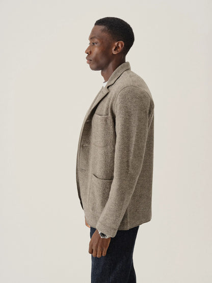 Heather Stone Felted Chore Coat