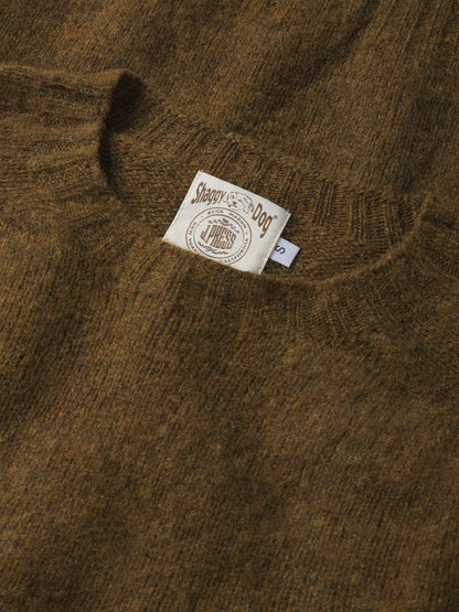 J.Press × Buck Mason Dark Olive Shaggy Dog Sweater