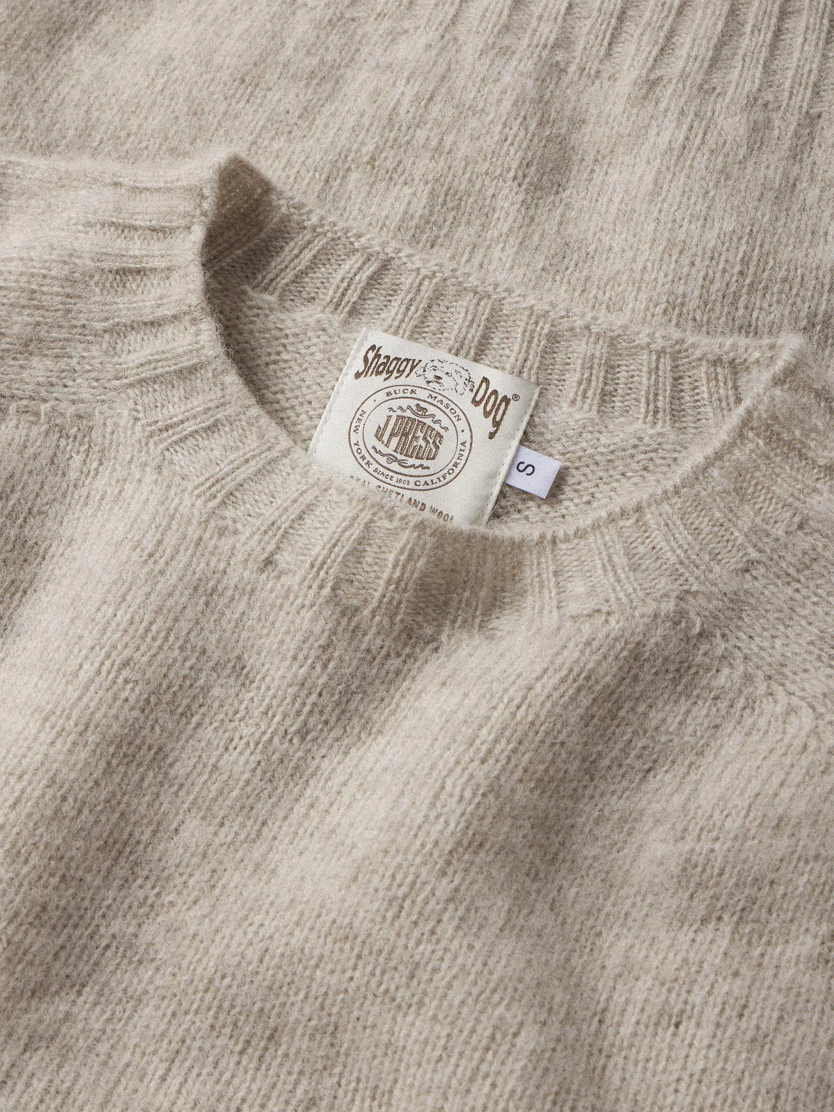 J.Press × Buck Mason Oyster Shaggy Dog Sweater