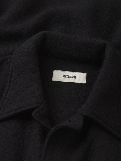 Black Felted Field Shirt