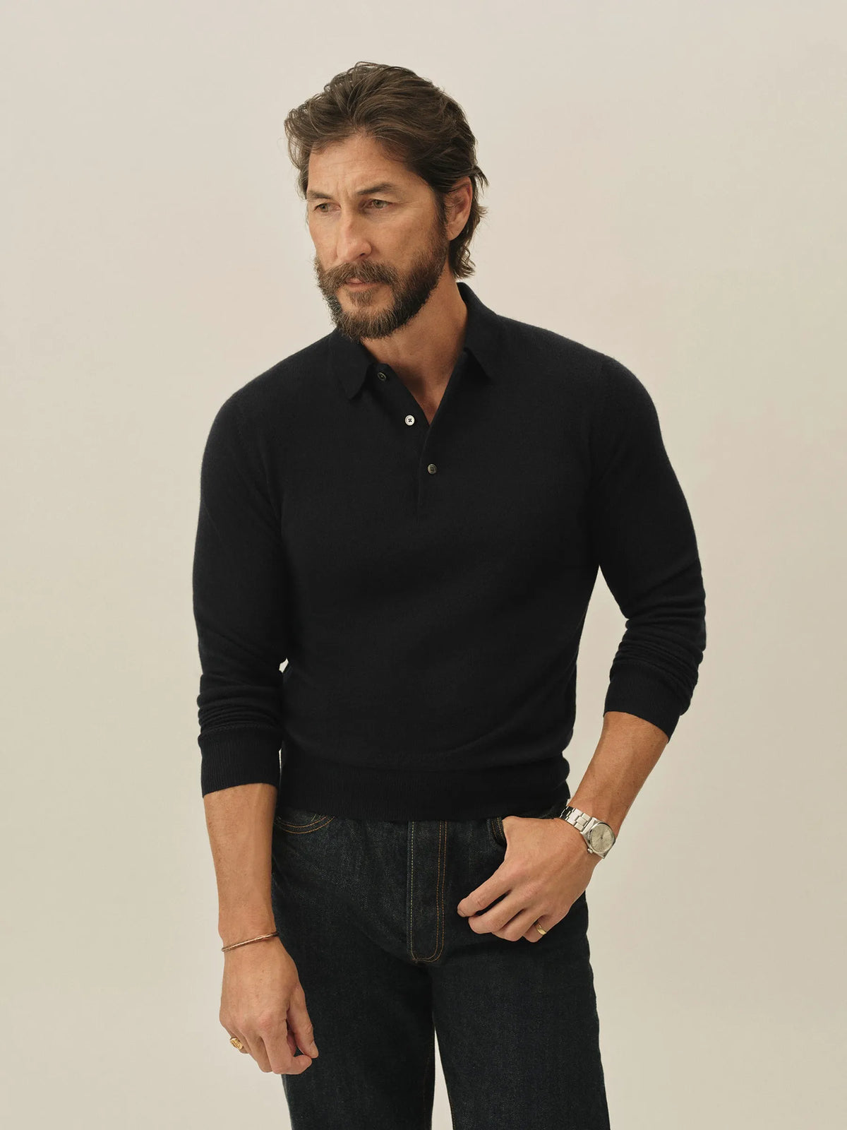 Dress Navy California Cashmere Polo