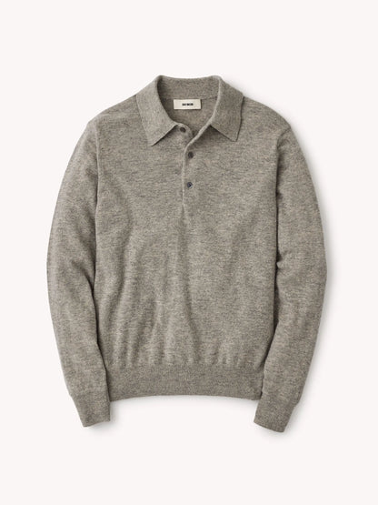 Heather Grey California Cashmere Polo