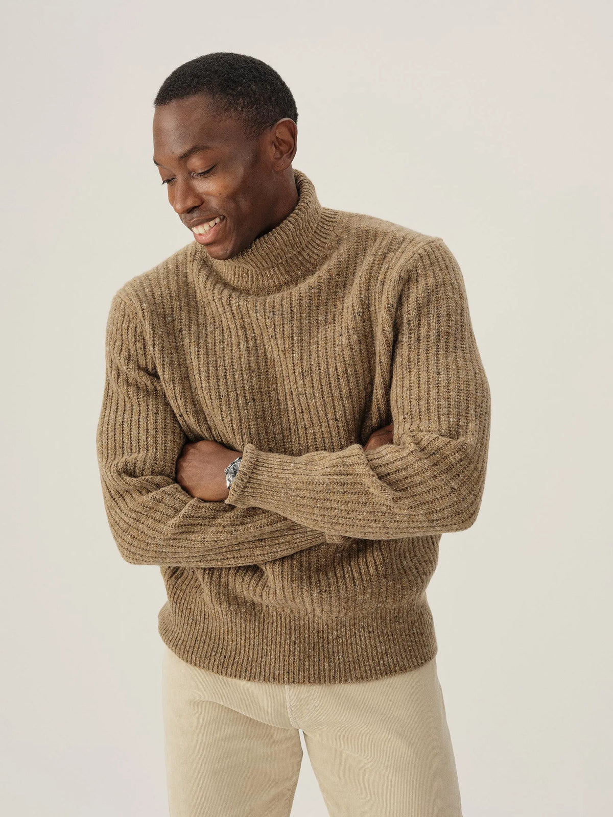 Brimstone Irish Donegal Wool Turtleneck