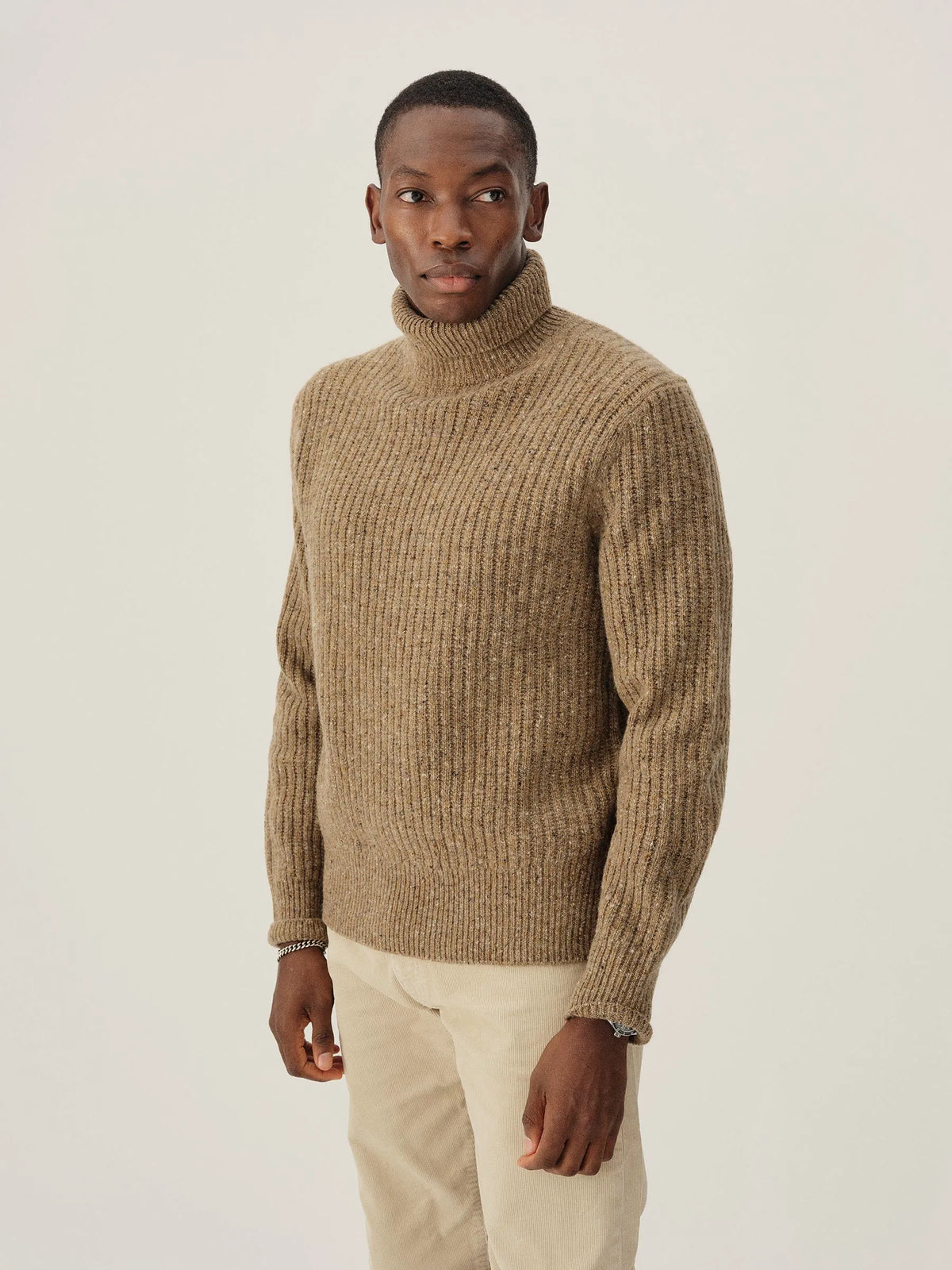 Brimstone Irish Donegal Wool Turtleneck