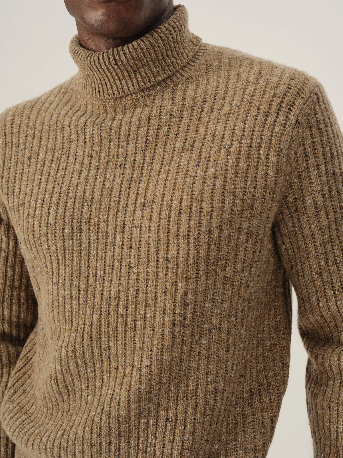 Brimstone Irish Donegal Wool Turtleneck