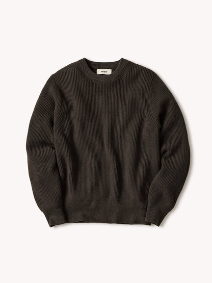 Black Walnut Seafarer Cotton Rib Crew