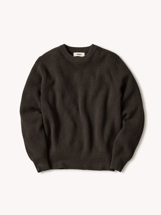 Black Walnut Seafarer Cotton Rib Crew