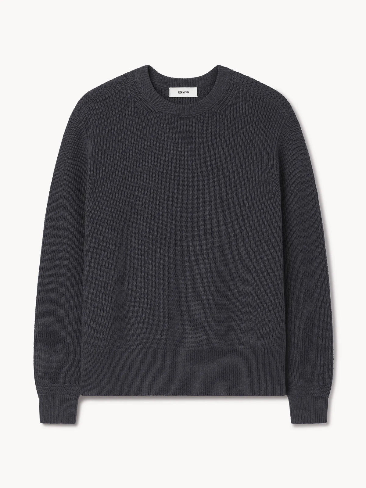 Faded Indigo Seafarer Cotton Rib Crew