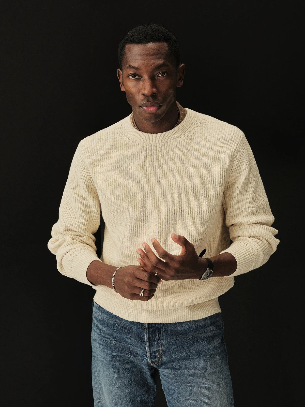 Sand Dollar Seafarer Cotton Rib Crew