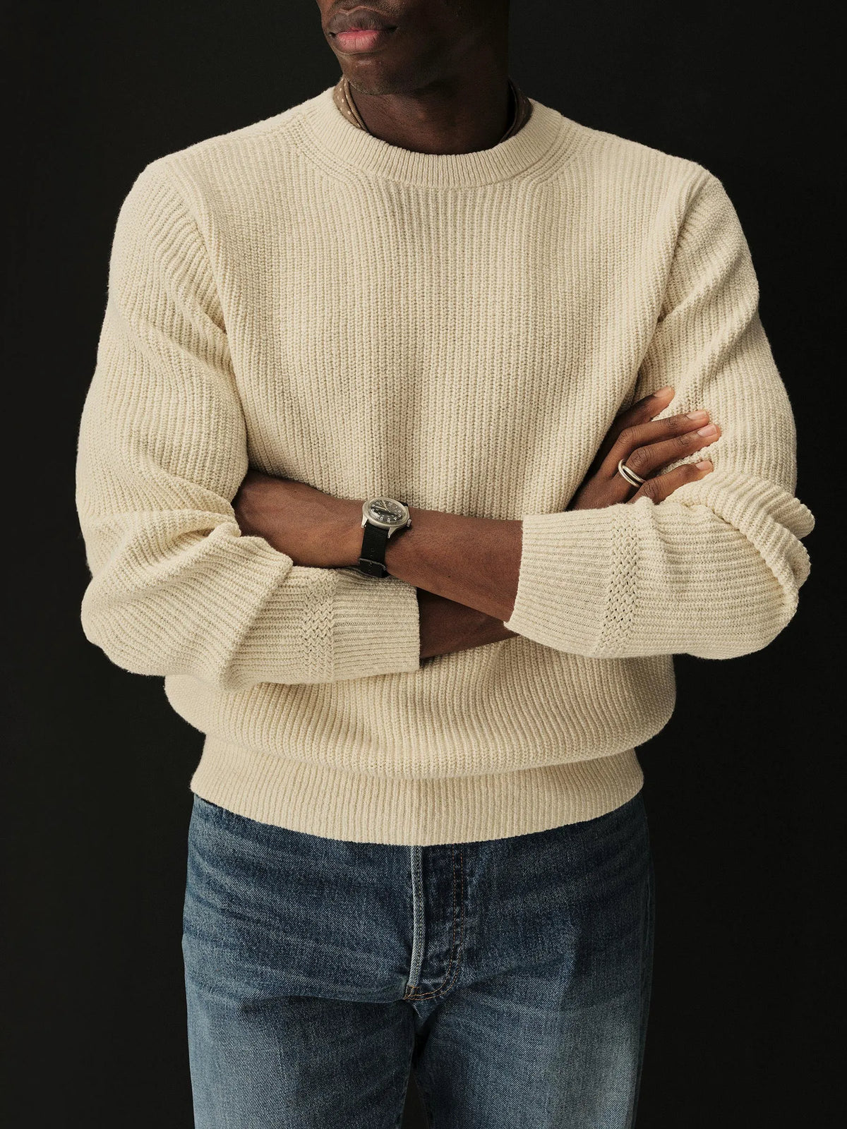 Sand Dollar Seafarer Cotton Rib Crew