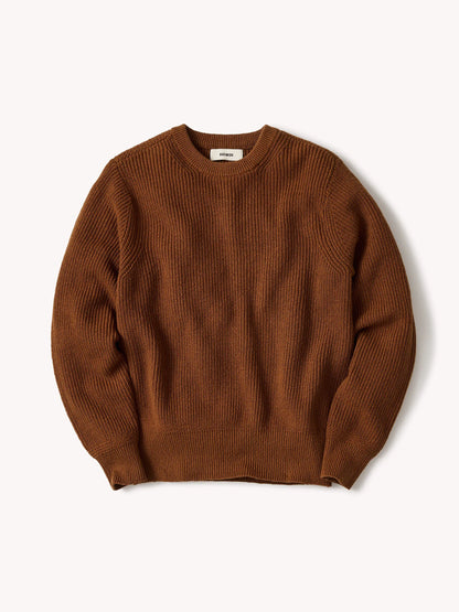 Tobacco Seafarer Cotton Rib Crew