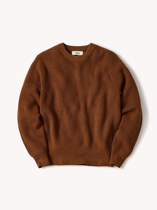 Tobacco Seafarer Cotton Rib Crew