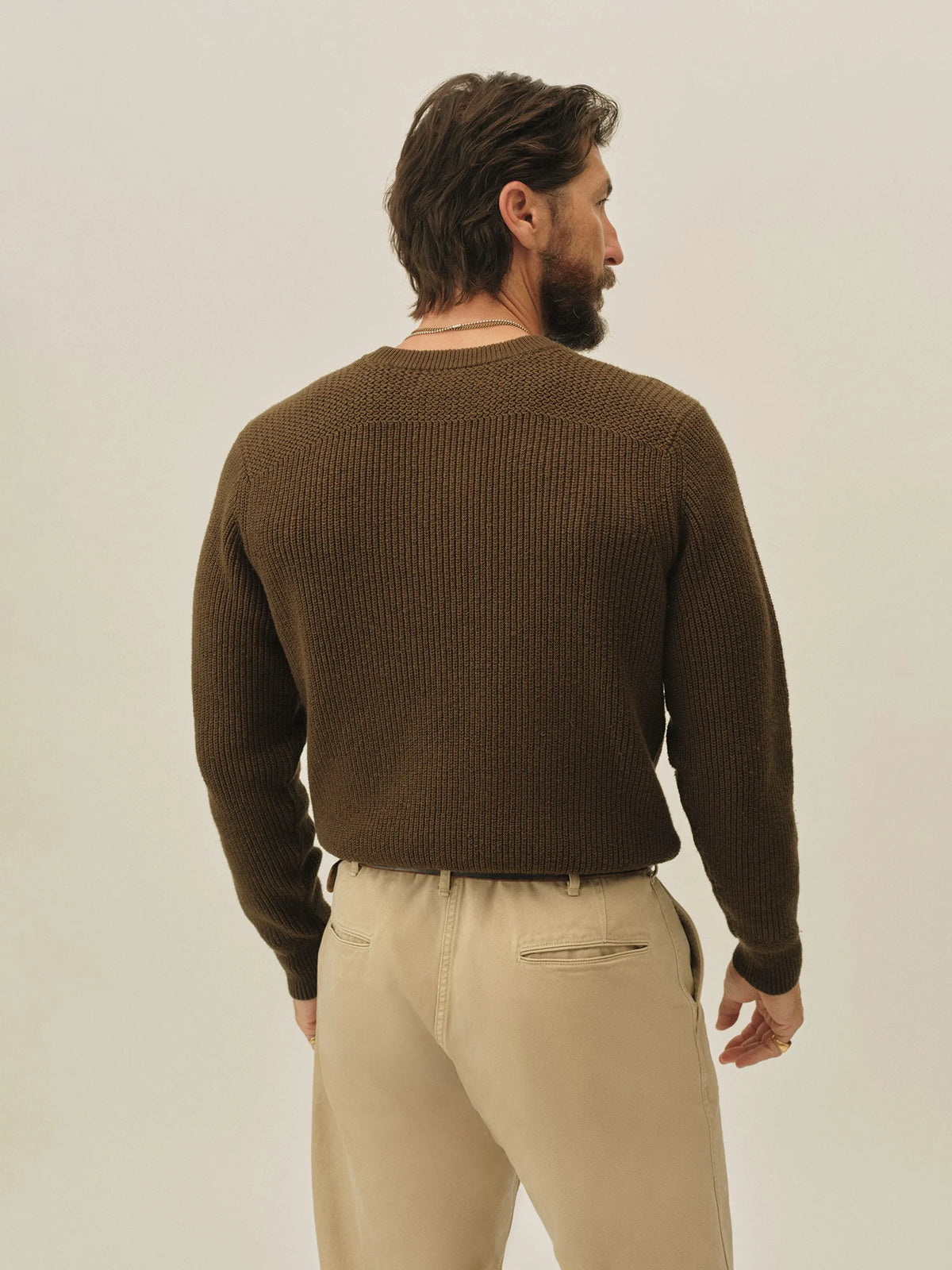 Hunter Green Seafarer Cotton Rib Crew