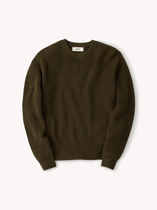 Hunter Green Seafarer Cotton Rib Crew