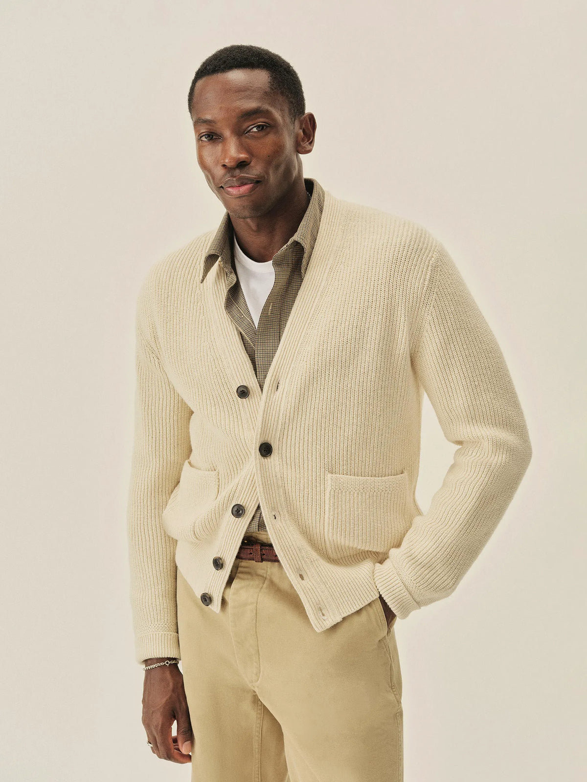 Sand Dollar Seafarer Cotton Rib Cardigan