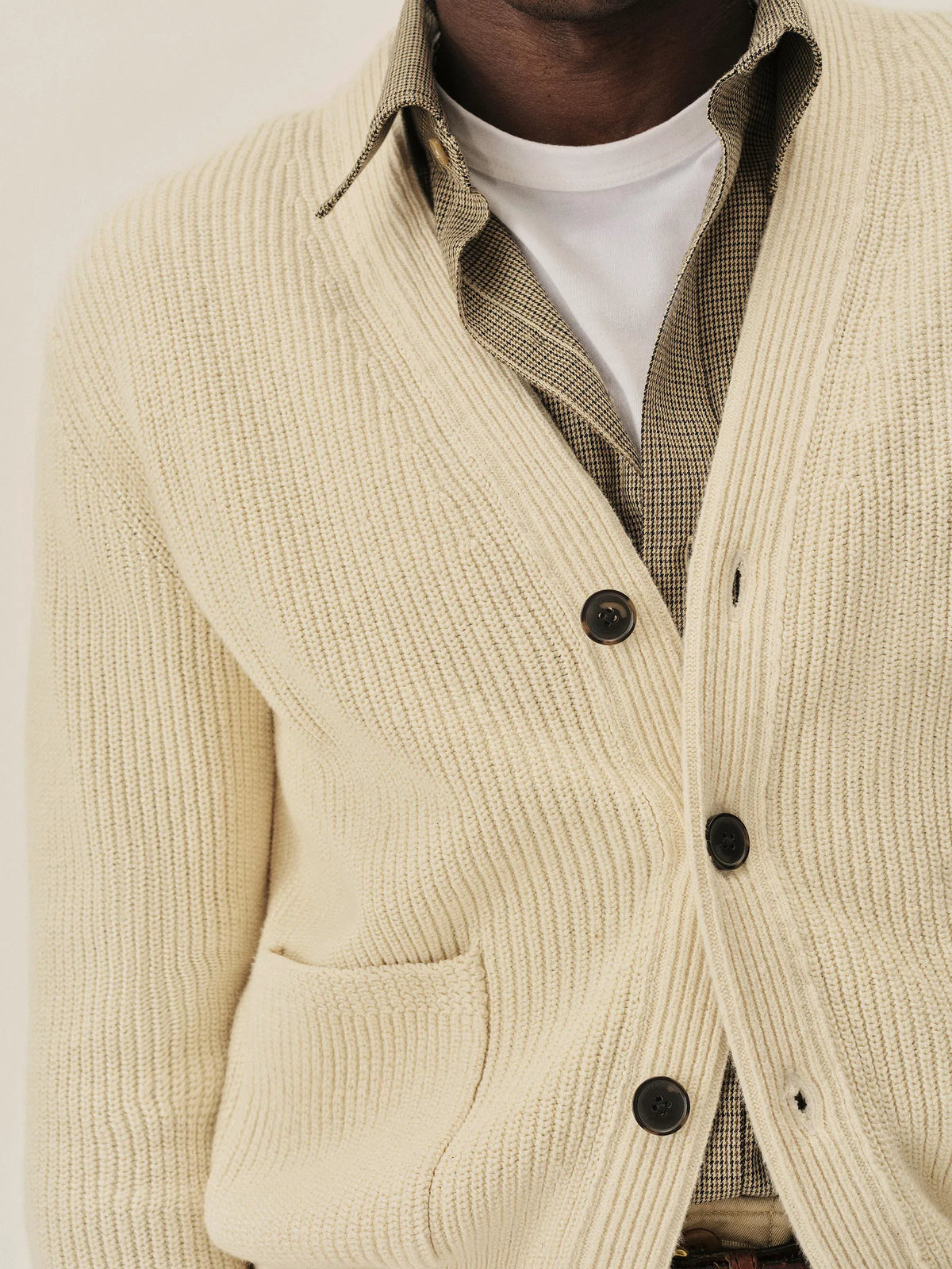 Sand Dollar Seafarer Cotton Rib Cardigan