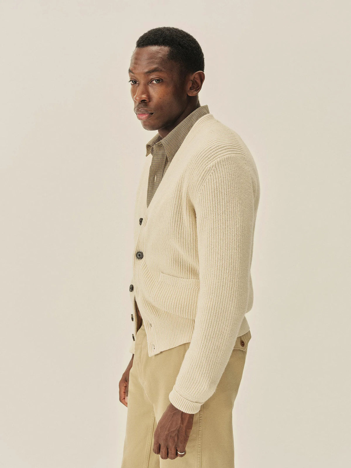 Sand Dollar Seafarer Cotton Rib Cardigan