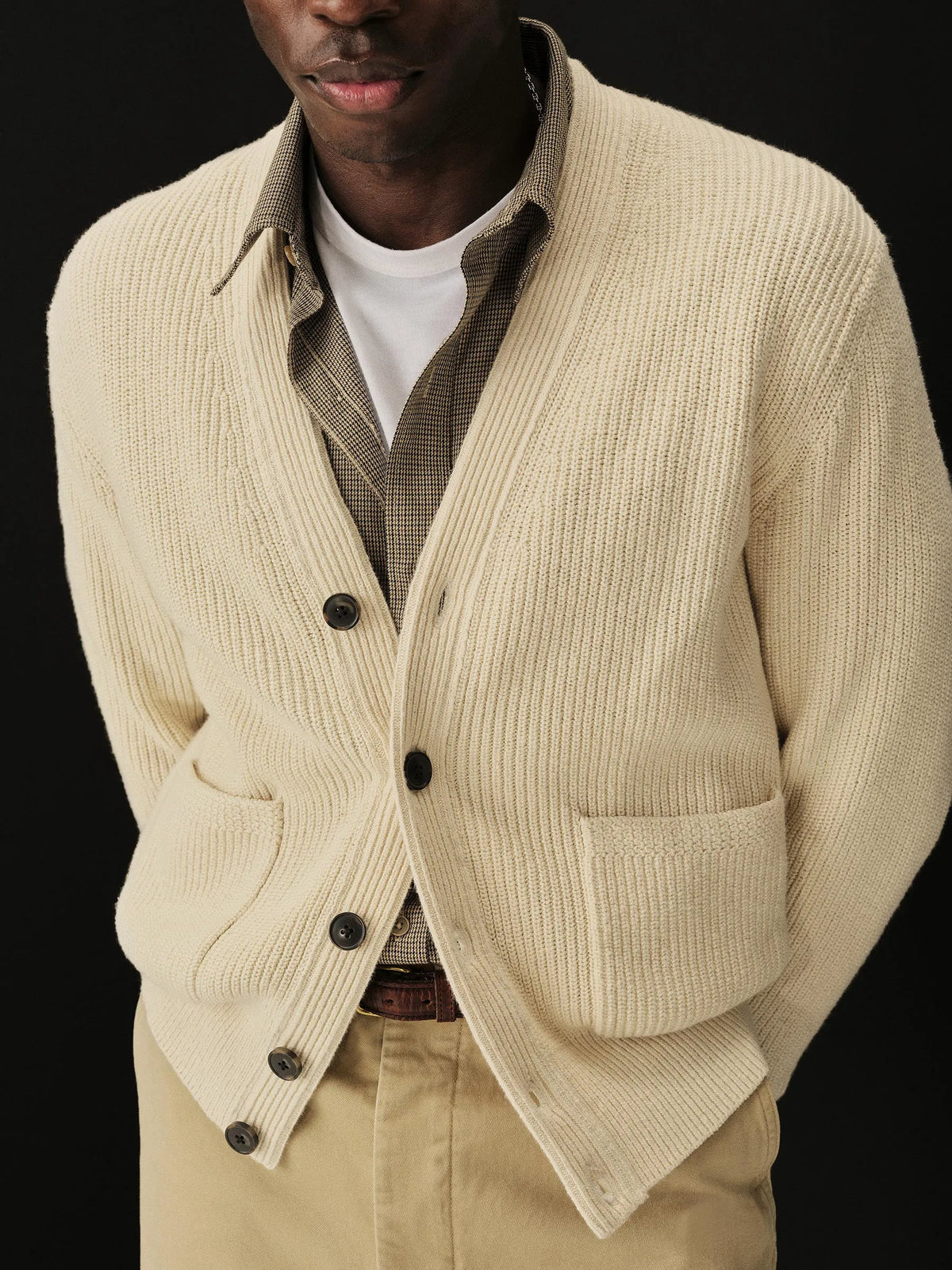 Sand Dollar Seafarer Cotton Rib Cardigan