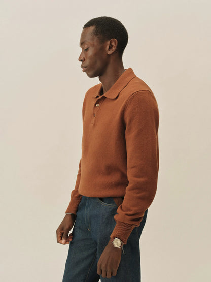 Tobacco Seafarer Cotton Rugby Polo