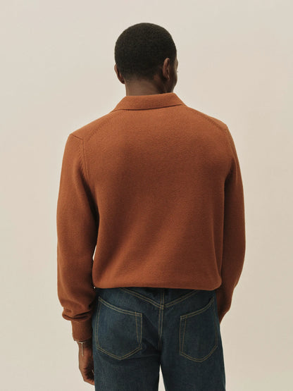 Tobacco Seafarer Cotton Rugby Polo