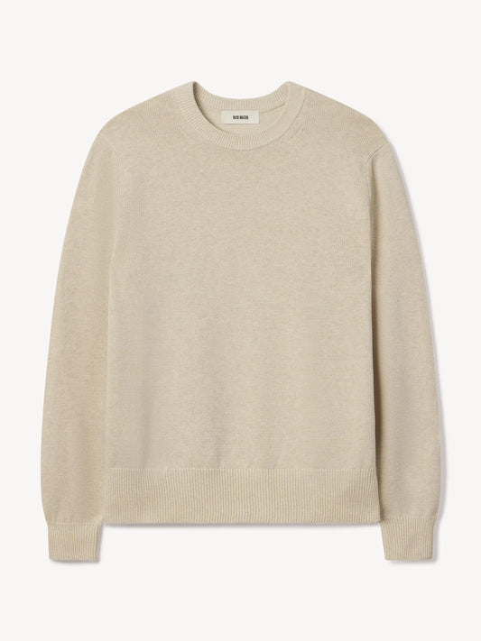 Heather Oat Wool Hemp Traveler Crew