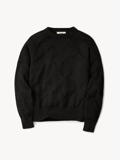 Faded Black Venice Wash Seafarer Traveler Cotton Crew