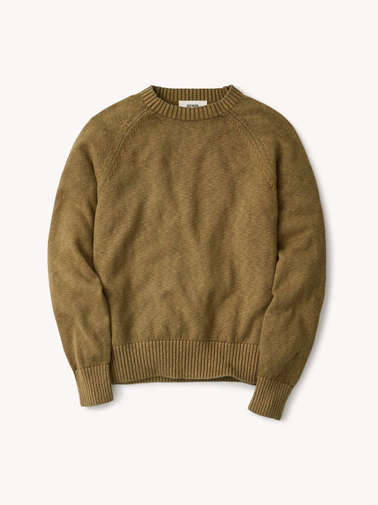 Sepia Brown Seafarer Traveler Cotton Crew