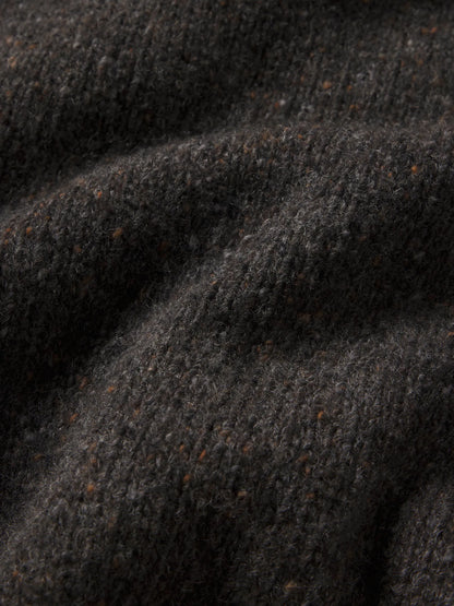 Bed Rock Seastack Wool Tweed Mock Turtleneck
