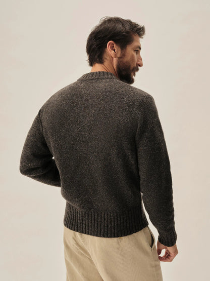 Bed Rock Seastack Wool Tweed Mock Turtleneck