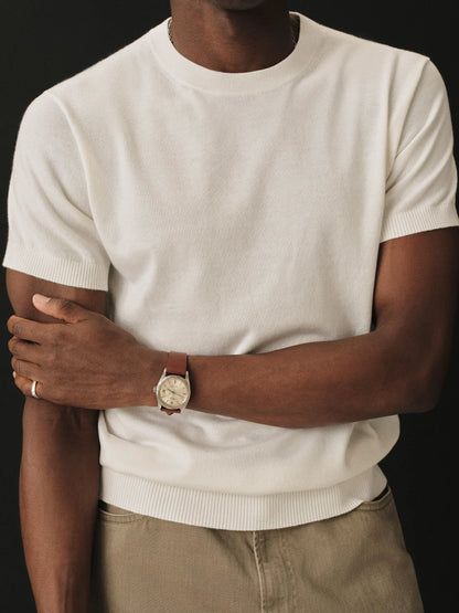 White Como Cashmere Tee