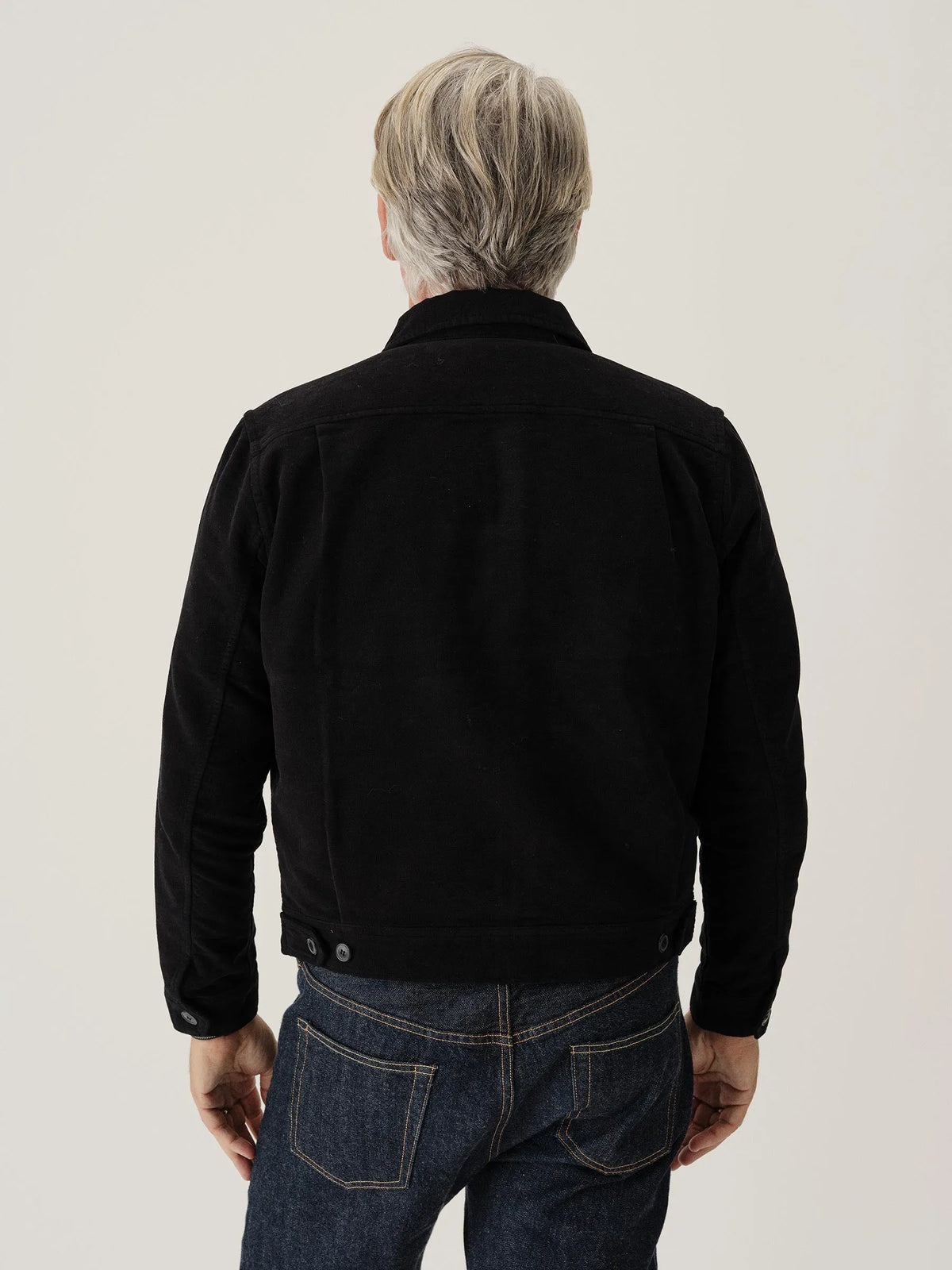 Black Italian Doeskin Station Jacket