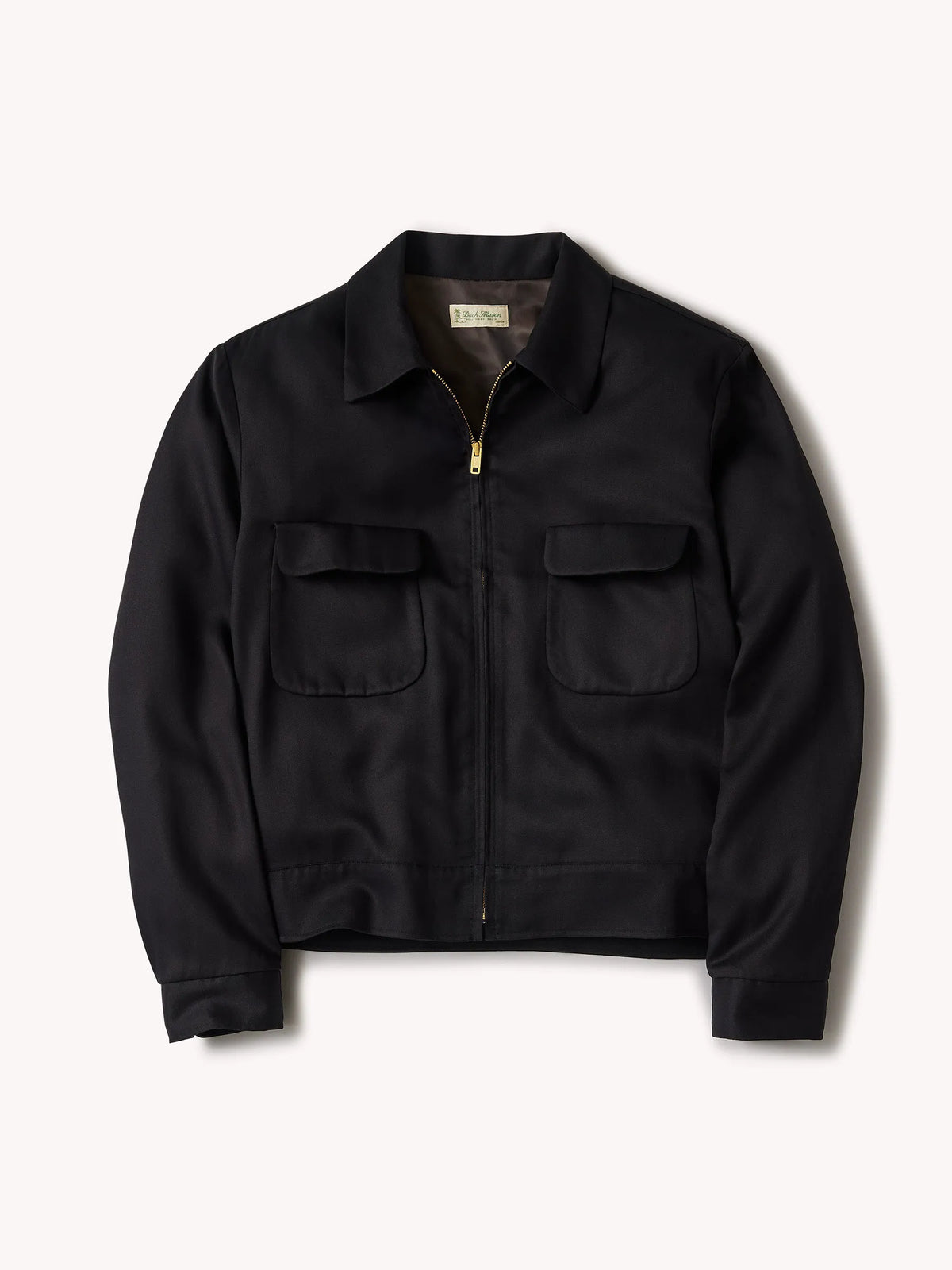 Black Sunset Rayon Gab Jacket