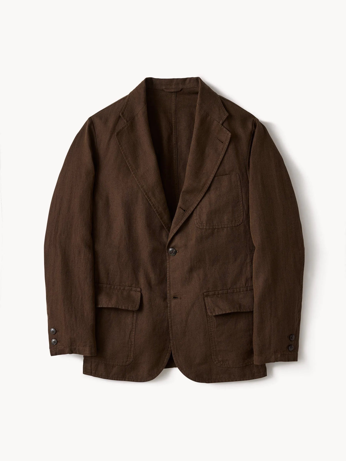 Brown HBT Capitola Linen Carry-On Jacket