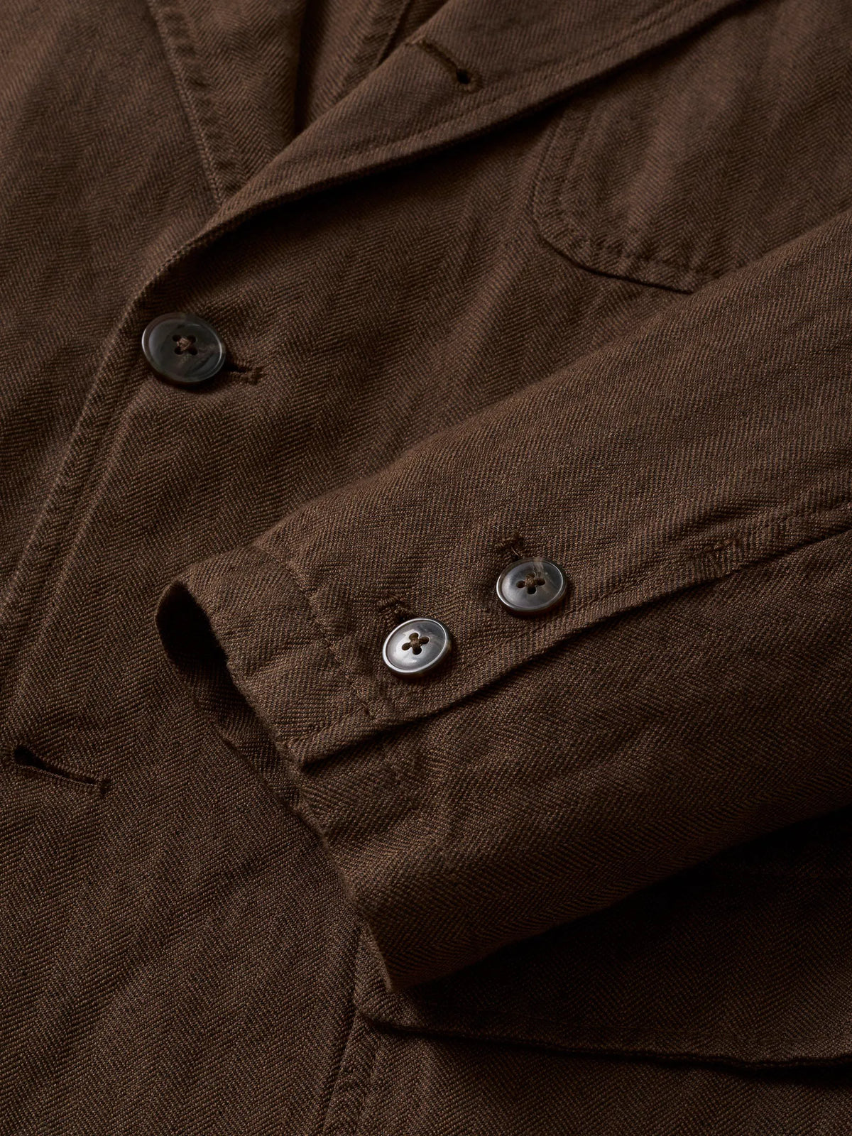 Brown HBT Capitola Linen Carry-On Jacket