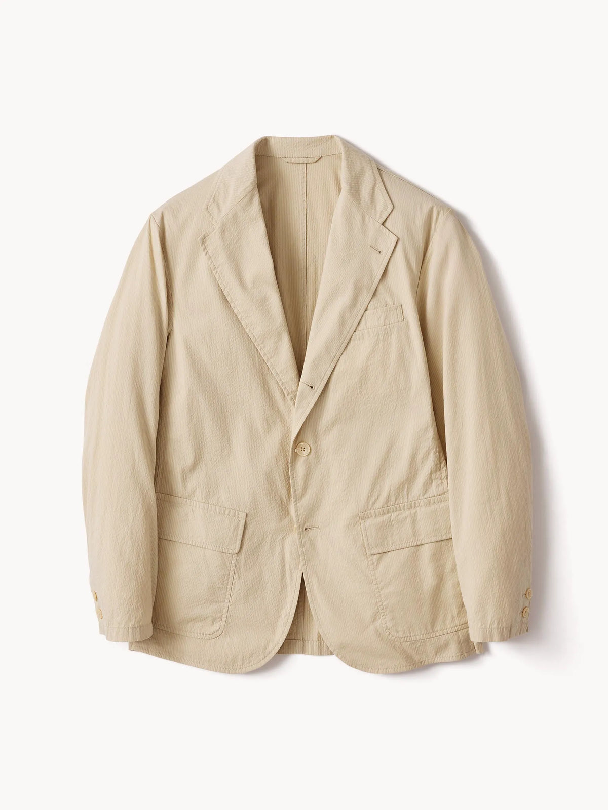 Natural Pinstripe Lightweight Seersucker Carry-On Jacket