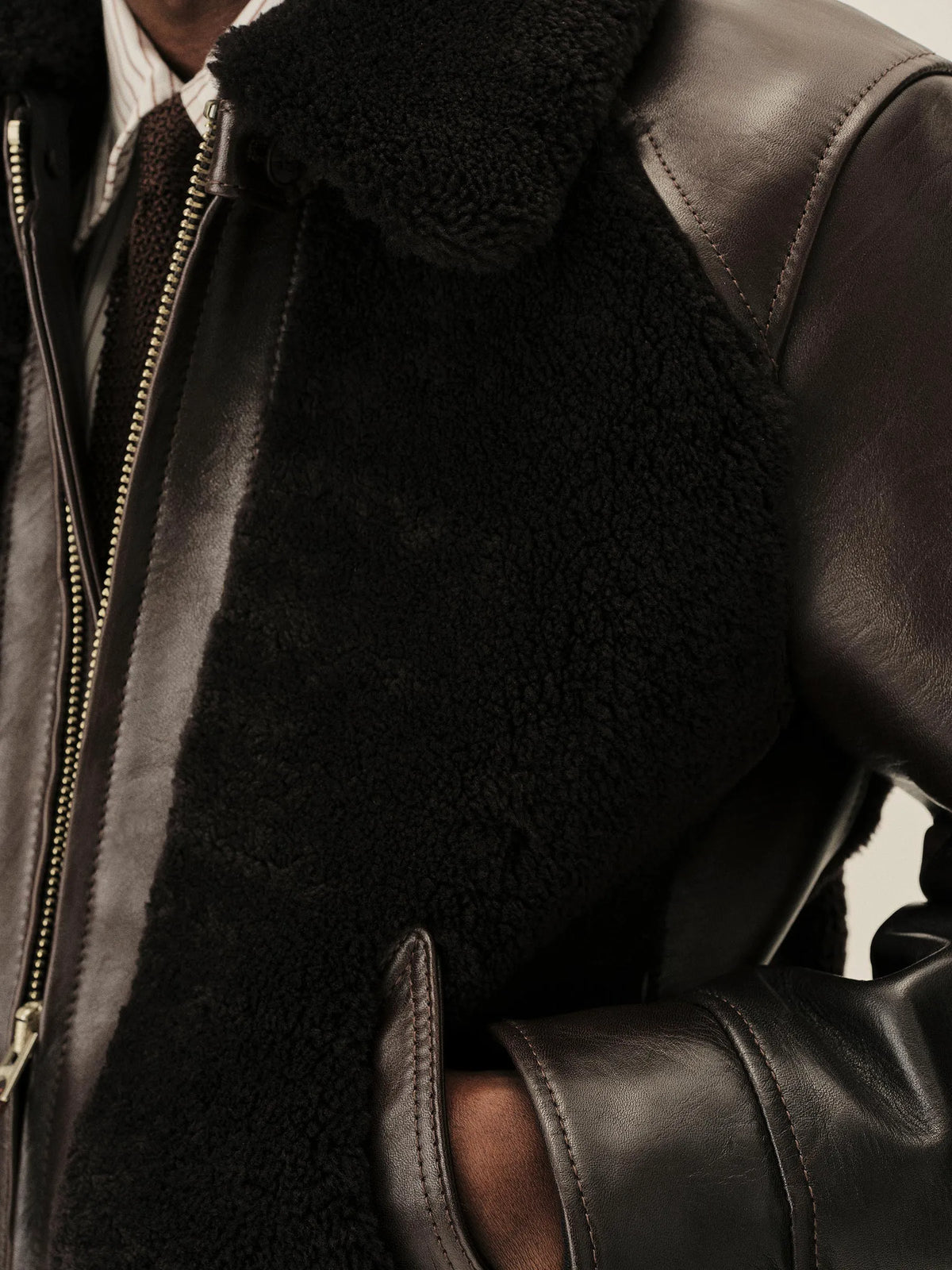 Brown Y'2 Leather X Buck Mason Grizzly Jacket