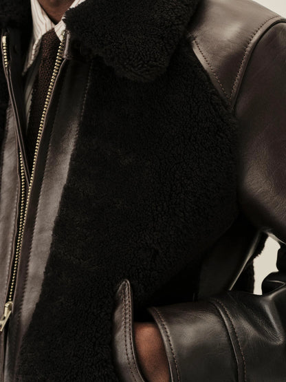 Brown Y'2 Leather X Buck Mason Grizzly Jacket