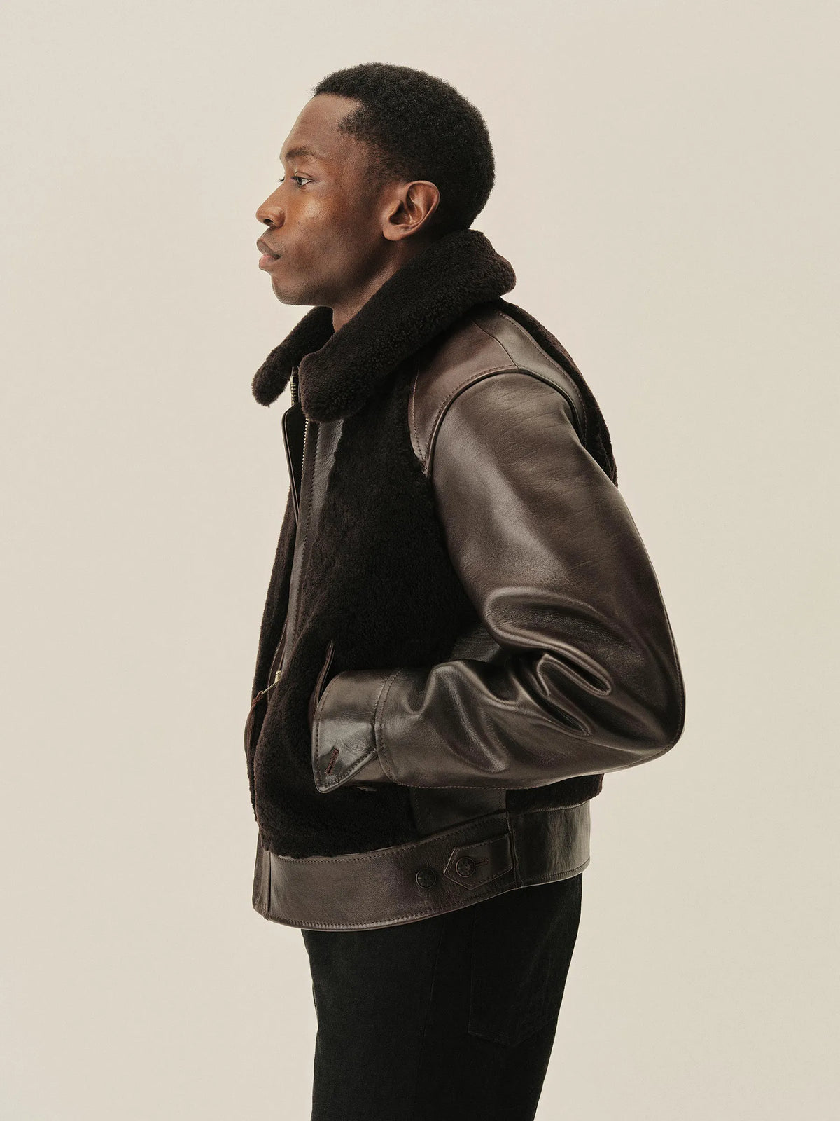 Brown Y'2 Leather X Buck Mason Grizzly Jacket