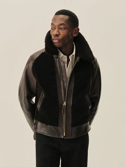 Brown Y'2 Leather X Buck Mason Grizzly Jacket