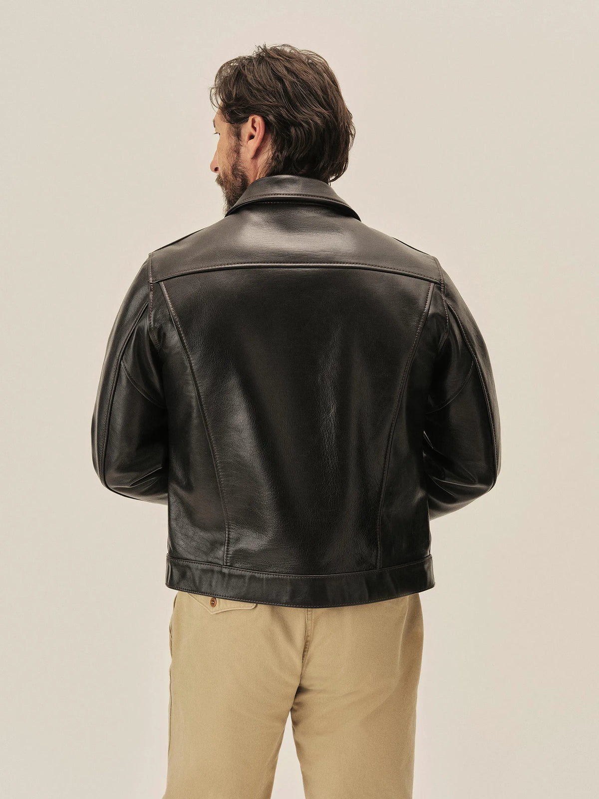 Black Y'2 Leather X Buck Mason 1St Type Jacket