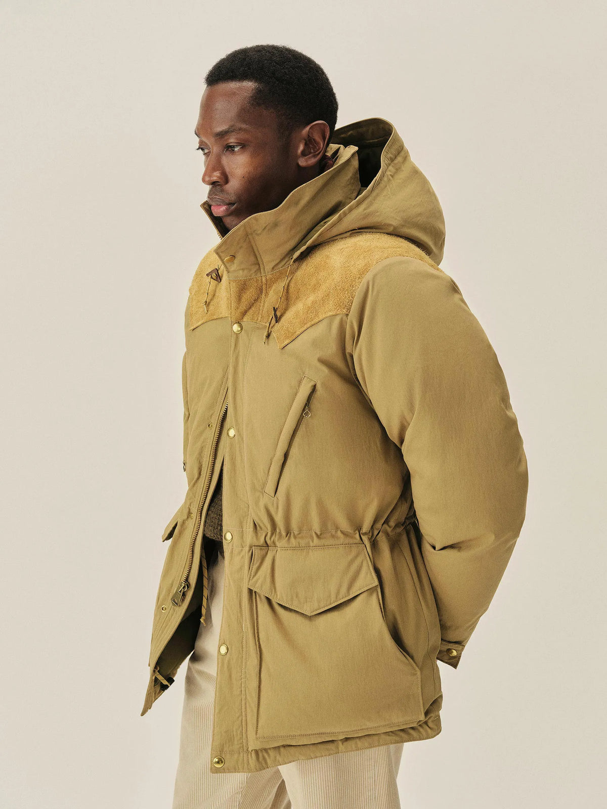 Classic Khaki Rocky Mountain Featherbed X Buck Mason Down Parka