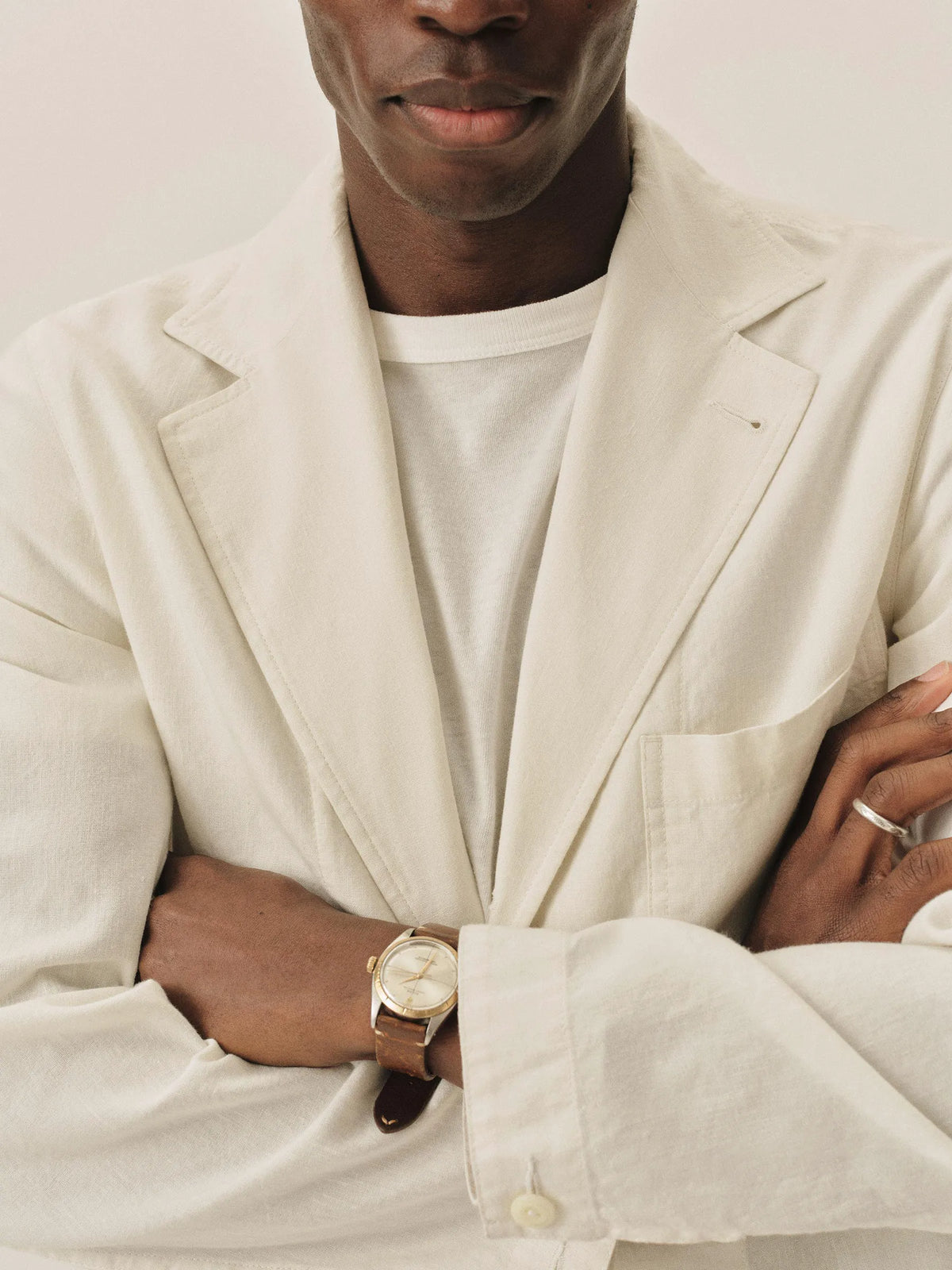 White Chateau Cotton Linen Carry-On Jacket