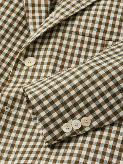 Fawn Gingham Hollywood Jacket