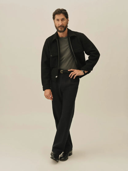 Black Felted Cyclist Jacket