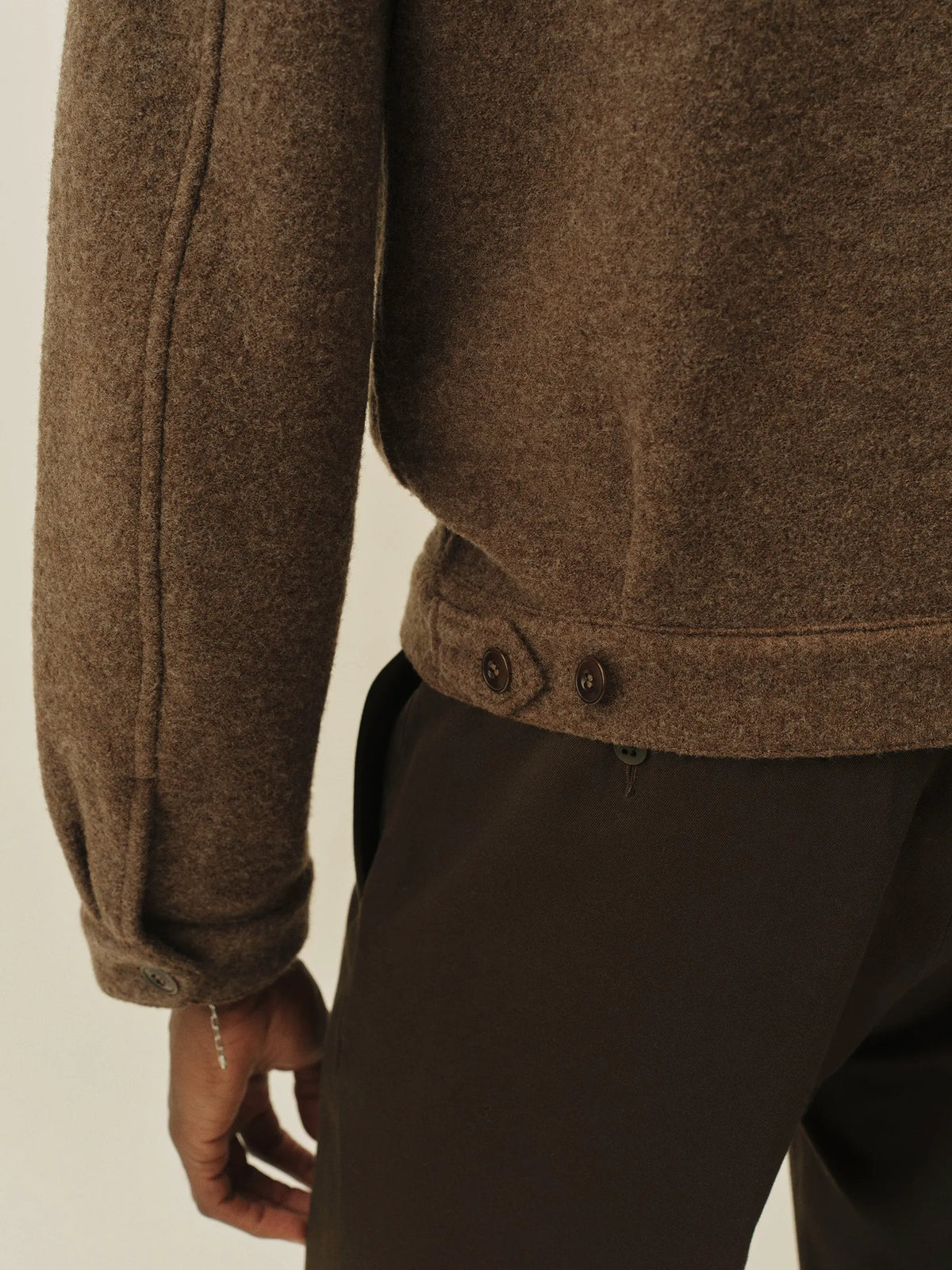 Marled Maple Felted Cyclist Jacket
