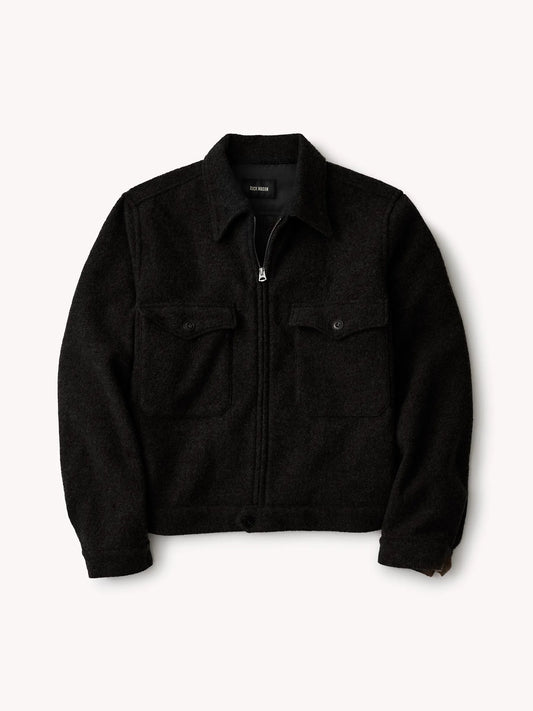 Black Felted Cyclist Jacket
