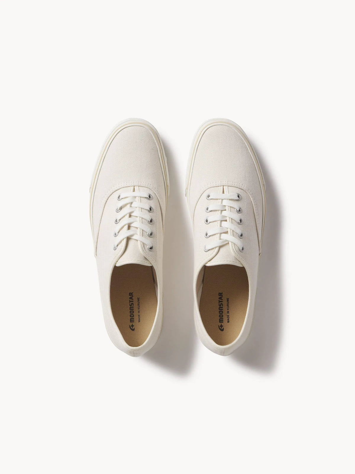 Seeded Natural Herringbone Moonstar Deck Shoe